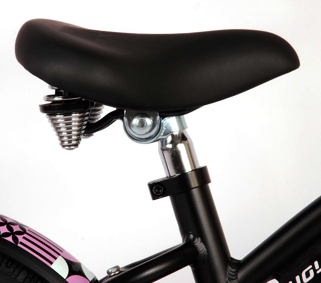 Volare Miracle Kinderfahrrad – Mädchen – 14 Zoll – Mattschwarz – Prime Kollektion