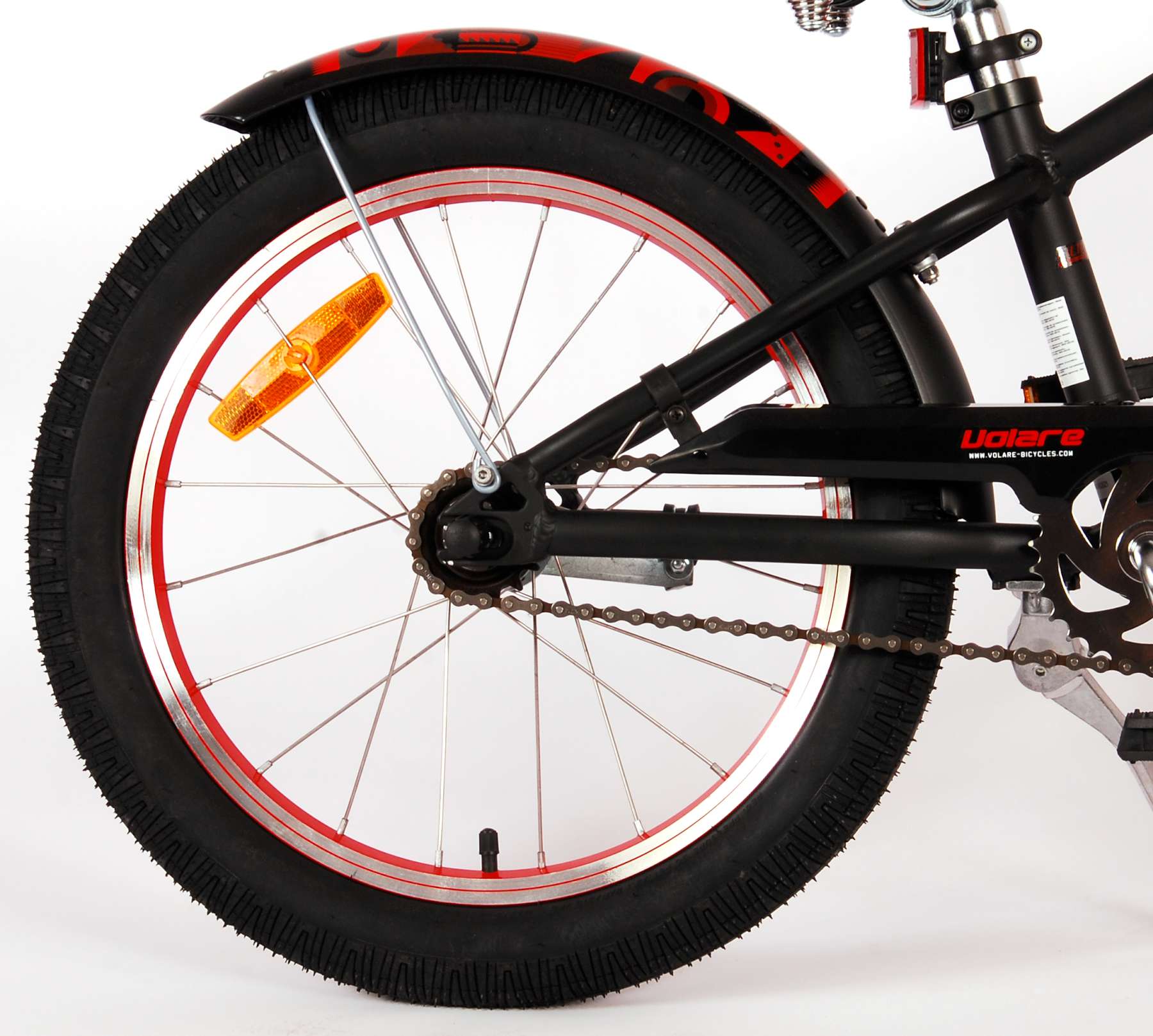 Volare Miracle Cruiser Kinderfiets - Jongens - 18 inch - Mat Zwart - Prime Collection