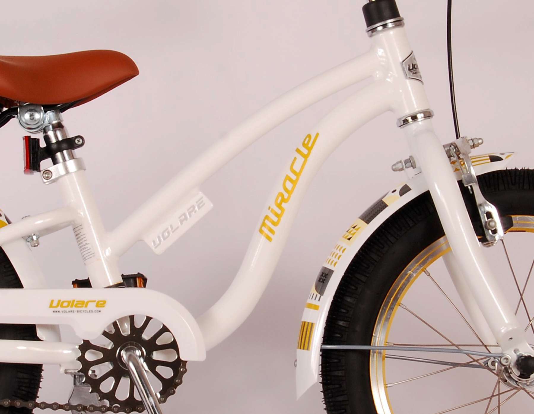Volare Miracle Cruiser Kinderfiets - Meisjes - 16 inch - Wit - Prime Collection