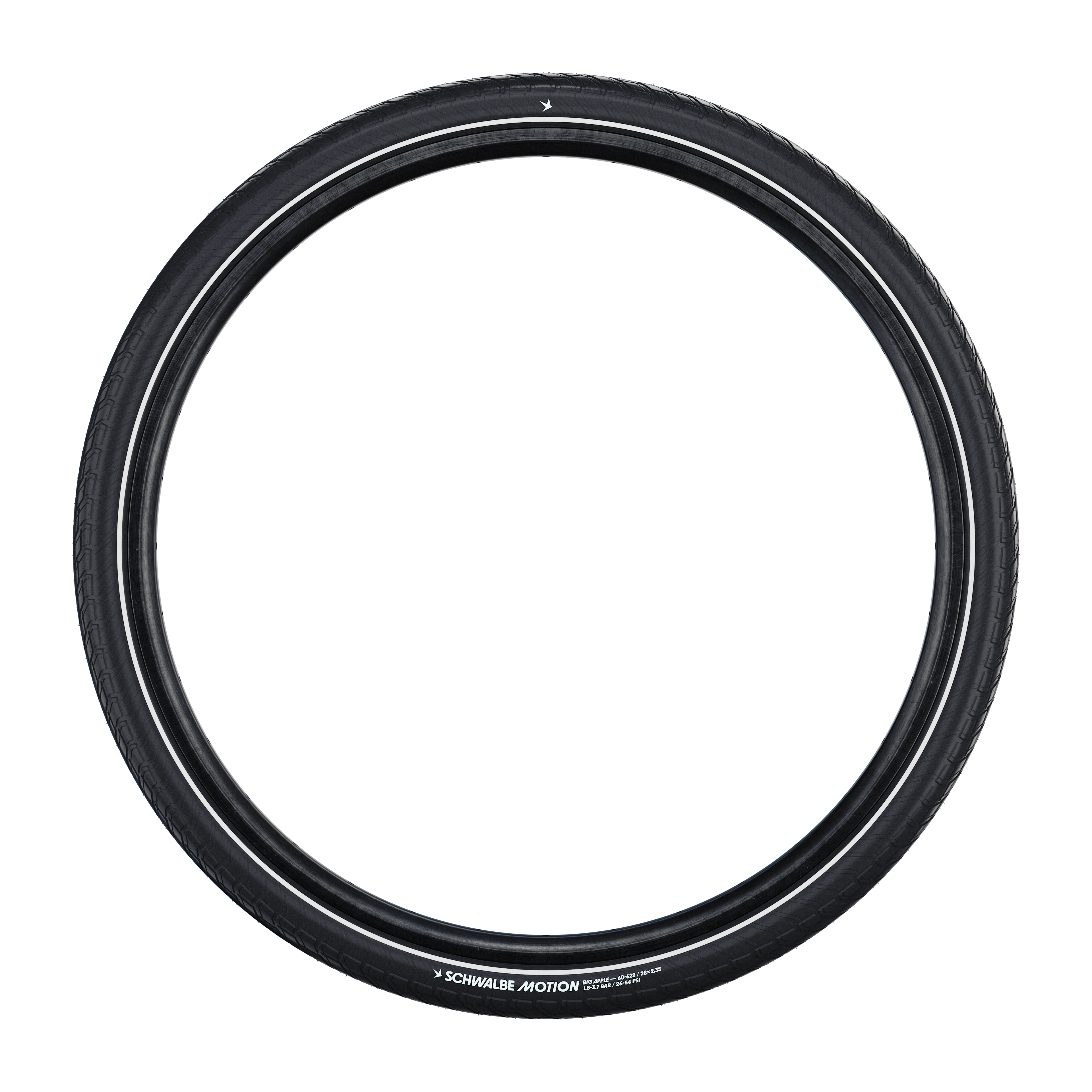 Schwalbe benelux b.v. schwalbe draadband motion big apple 50-305 +r zwart