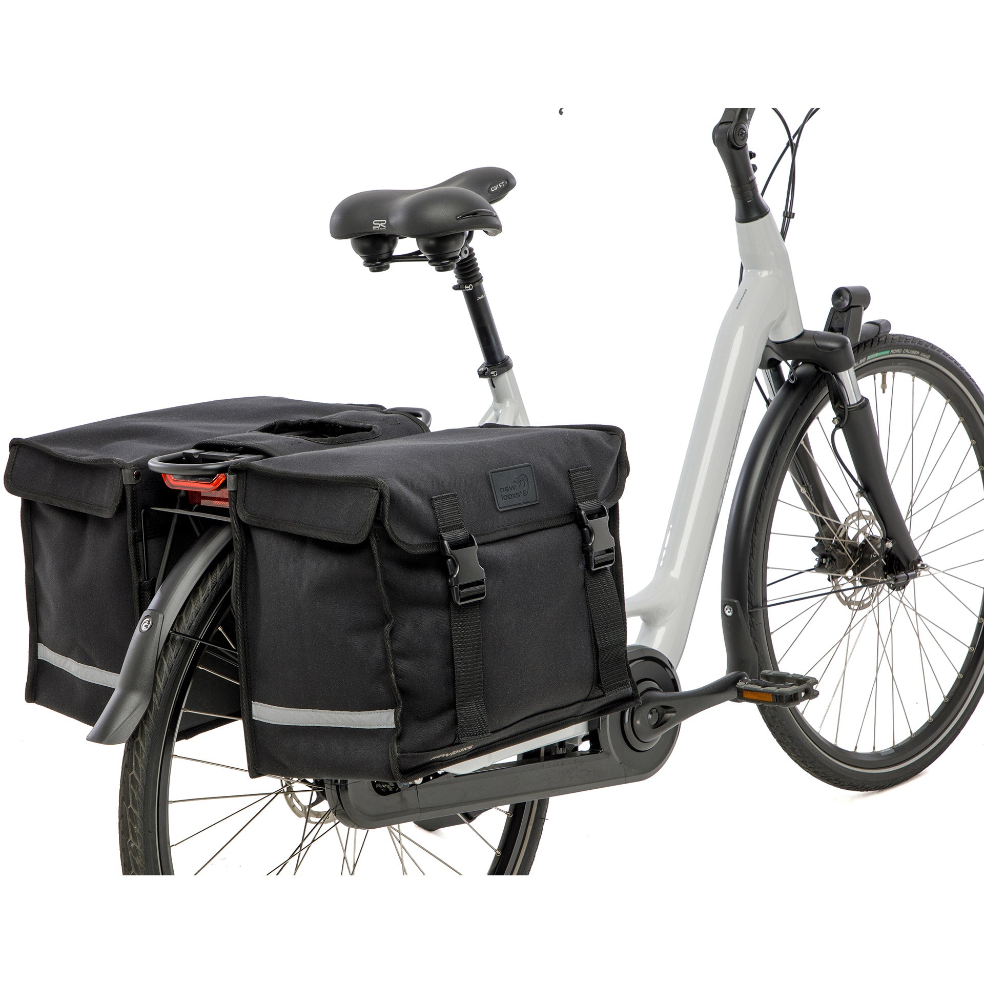 Neue Looxs Canvas-Camping-Doppeltasche – 66 Liter – 43 x 22 x 35 cm (2 Stück) – Schwarz