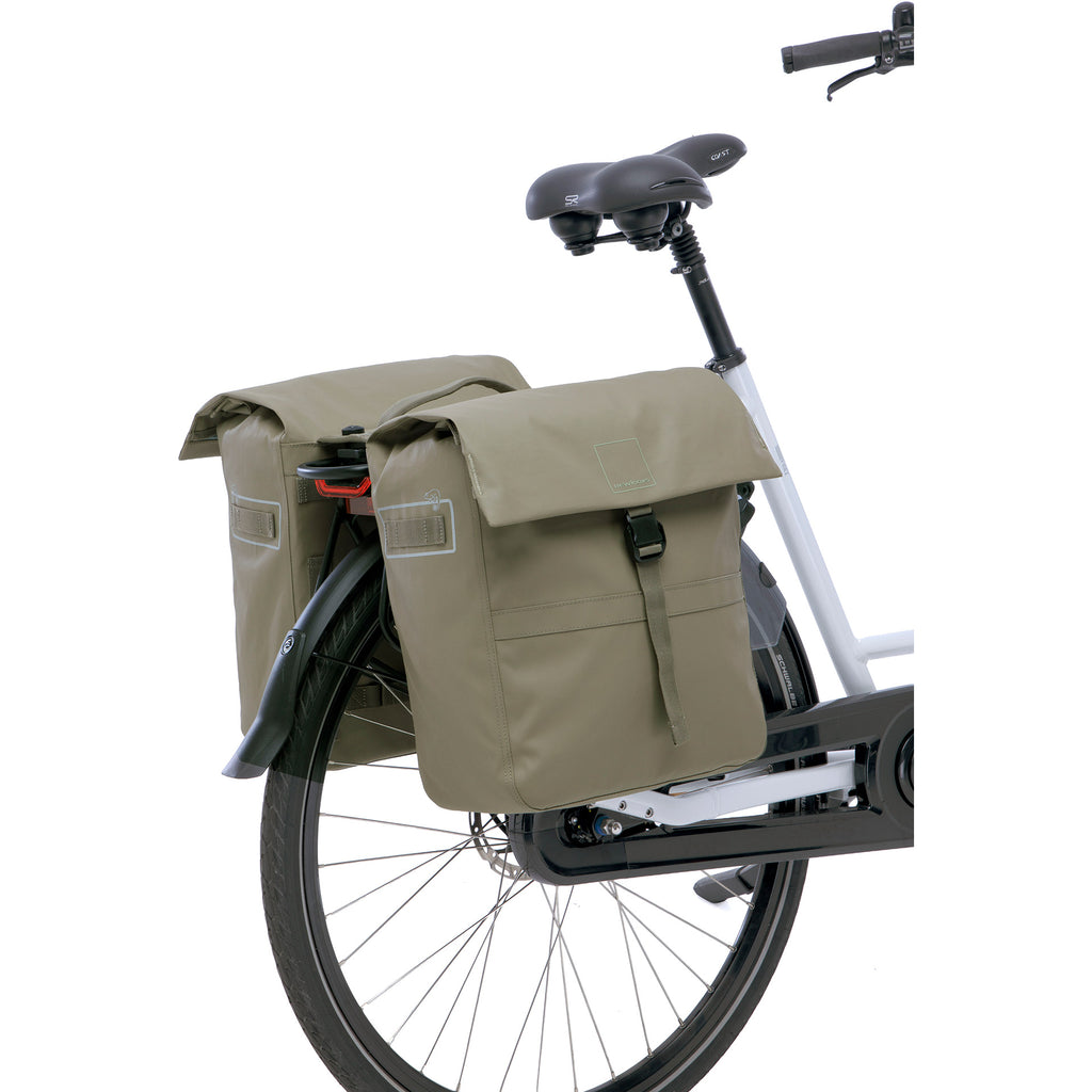 Neue Looxs Leeds Double MIK 2.0 Doppel-Packtasche – 38 Liter – 33 x 18 x 38 cm (2x) – Taupe