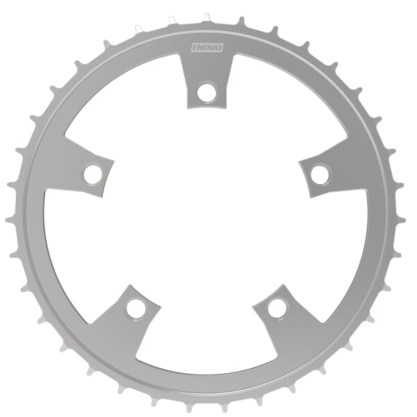 Enduo Cargo-Kettenblatt 64 Zähne 5-fach 130 mm Lochkreis CL-46,7 silber