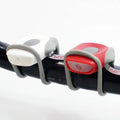 NietVerweerd N v mini 2x1led-set weiß rot, Silikonarmband