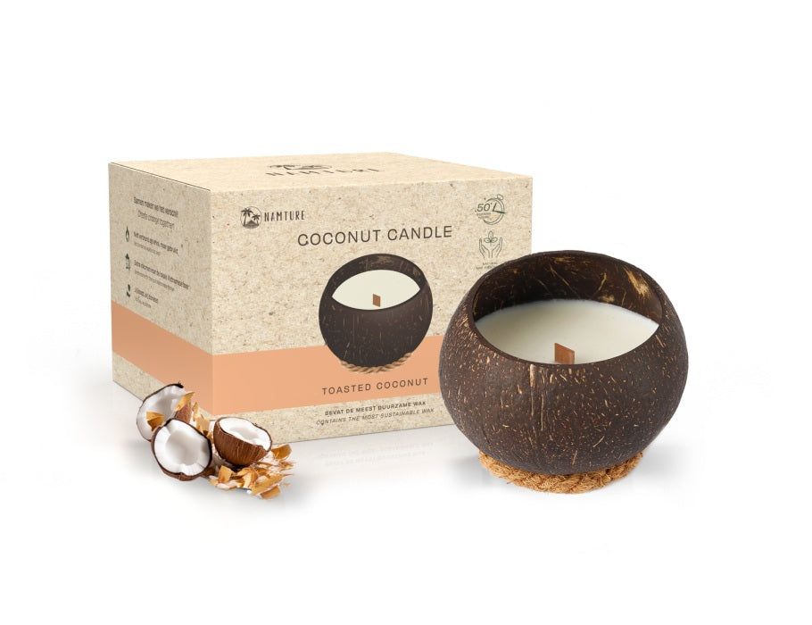 Namture kokosnoot kaars - toasted coconut - 300g