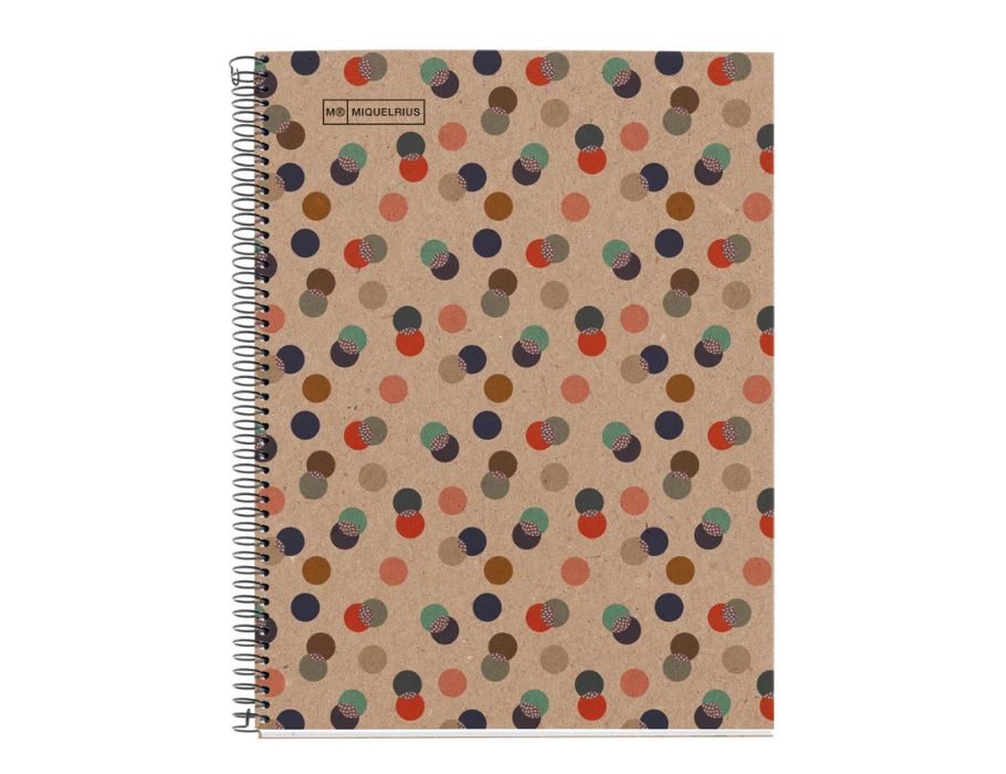 Miquelrius notitieboek - eco confetti - a4 gelinieerd - 80 blz