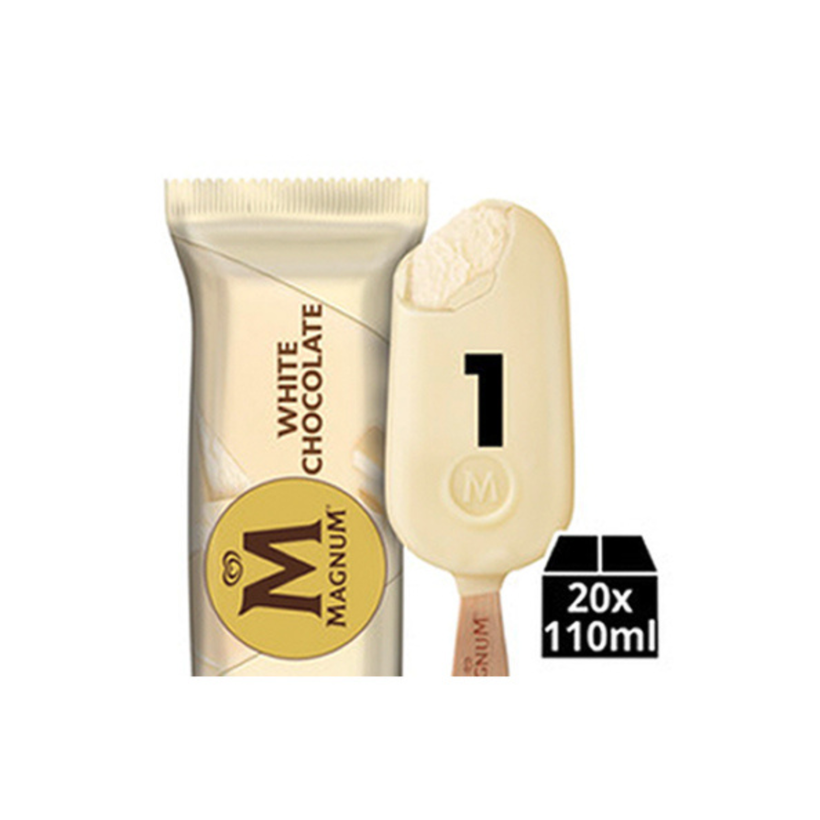 Ola magnum witte chocde (20x110 ml)