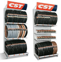 CST-Reifenregal Option 3 mit Platz für ca. 125 Reifen und 240 Schläuche.