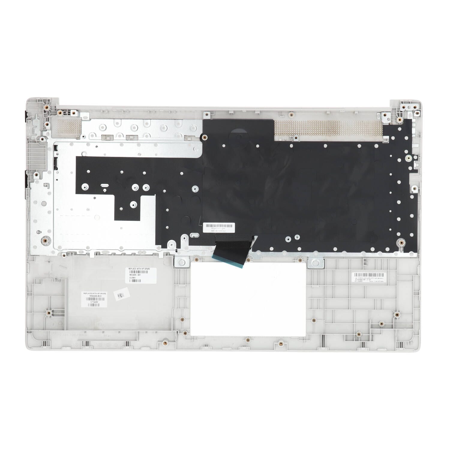HP Laptop-Tastatur (QWERTY, US-Layout) + Schutzhülle – Silber