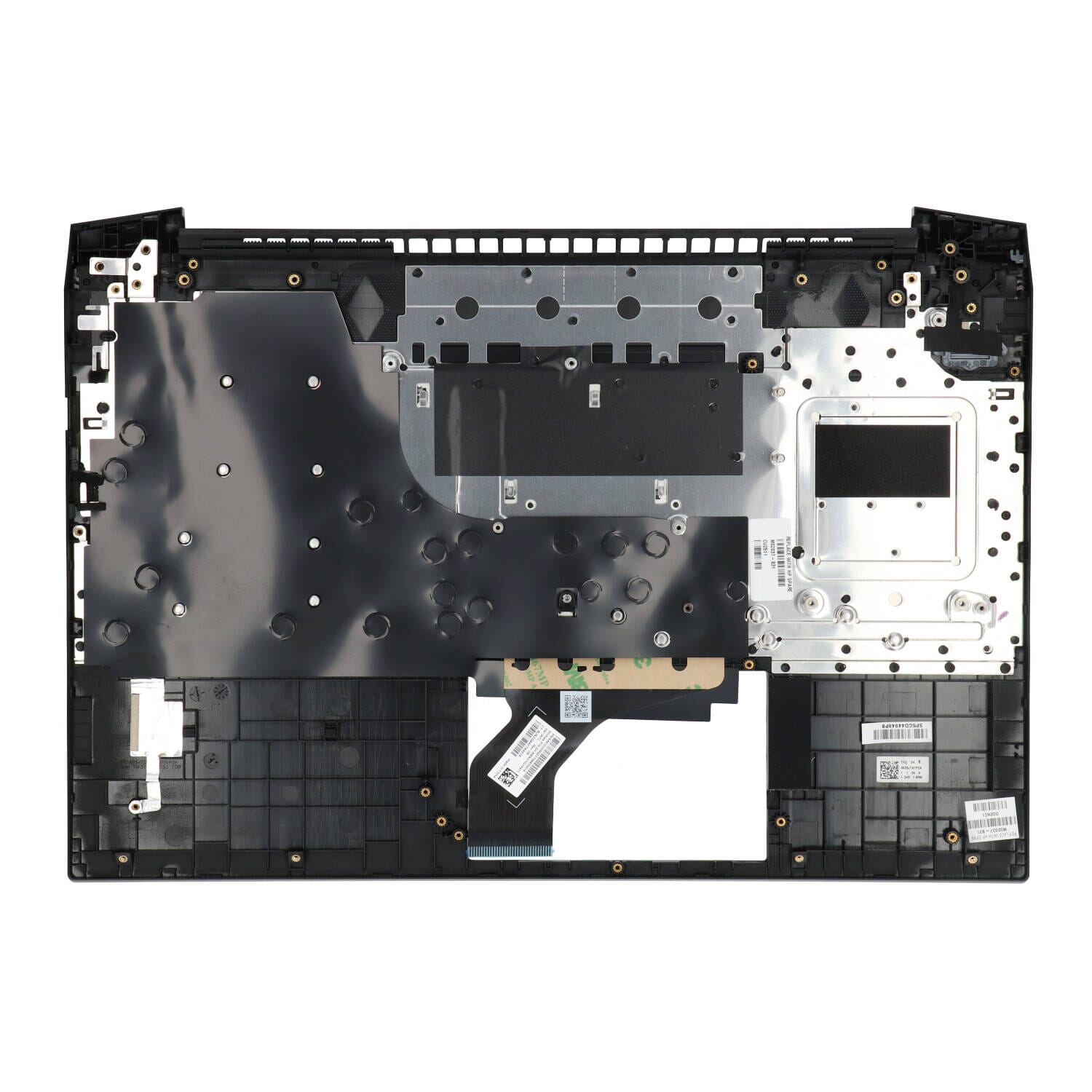 HP Laptop-Tastatur QWERTY US + Deckel - Schwarz und Weiß