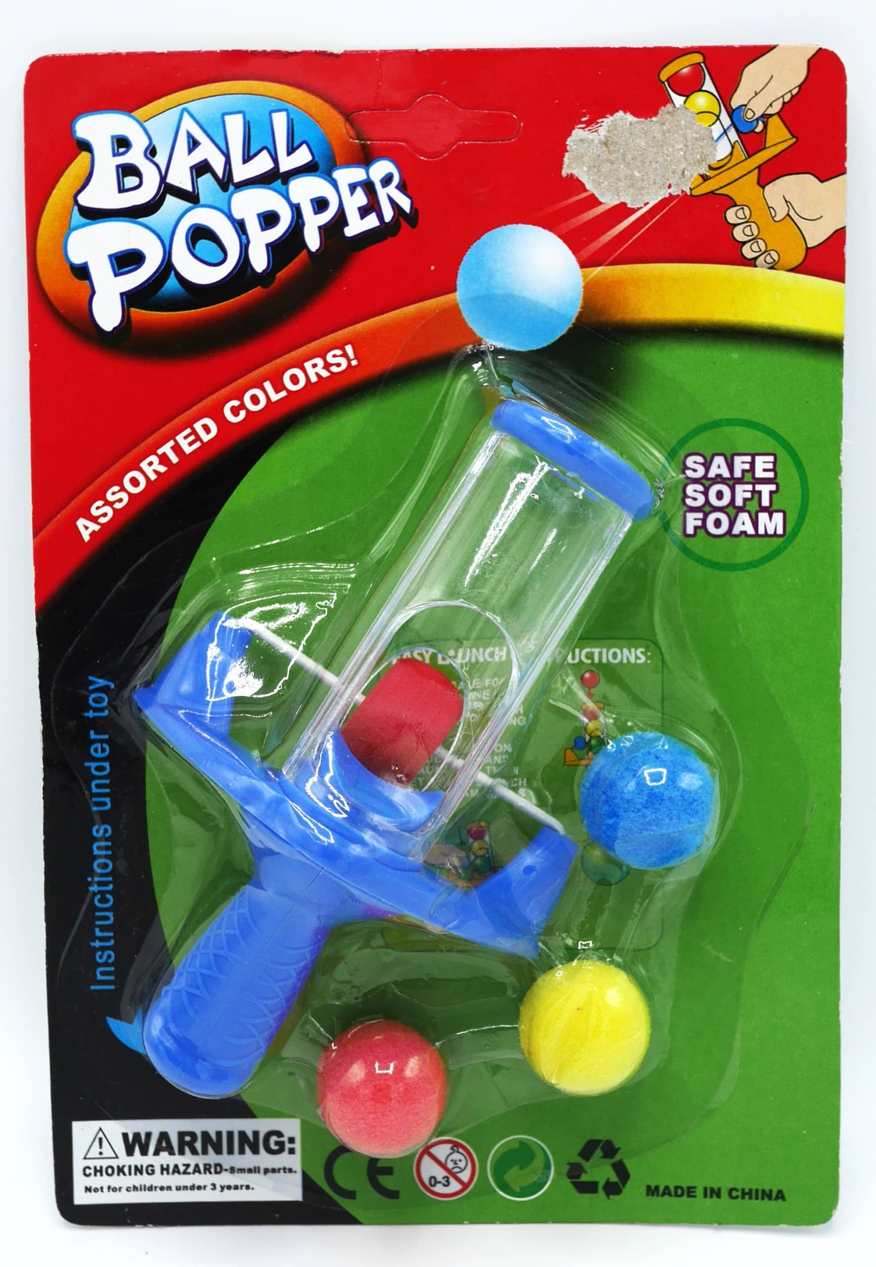 Jonotoys Pal Popper sicheres Softballspiel mit Katapult
