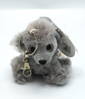 Schlüsselanhänger mit Plüschhund, 9 cm hoch
