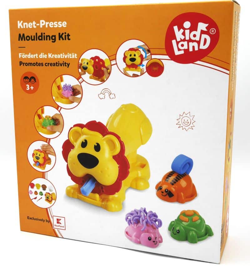 Van Der Doelen Kidland - Set mit Tonformen und einer Presse