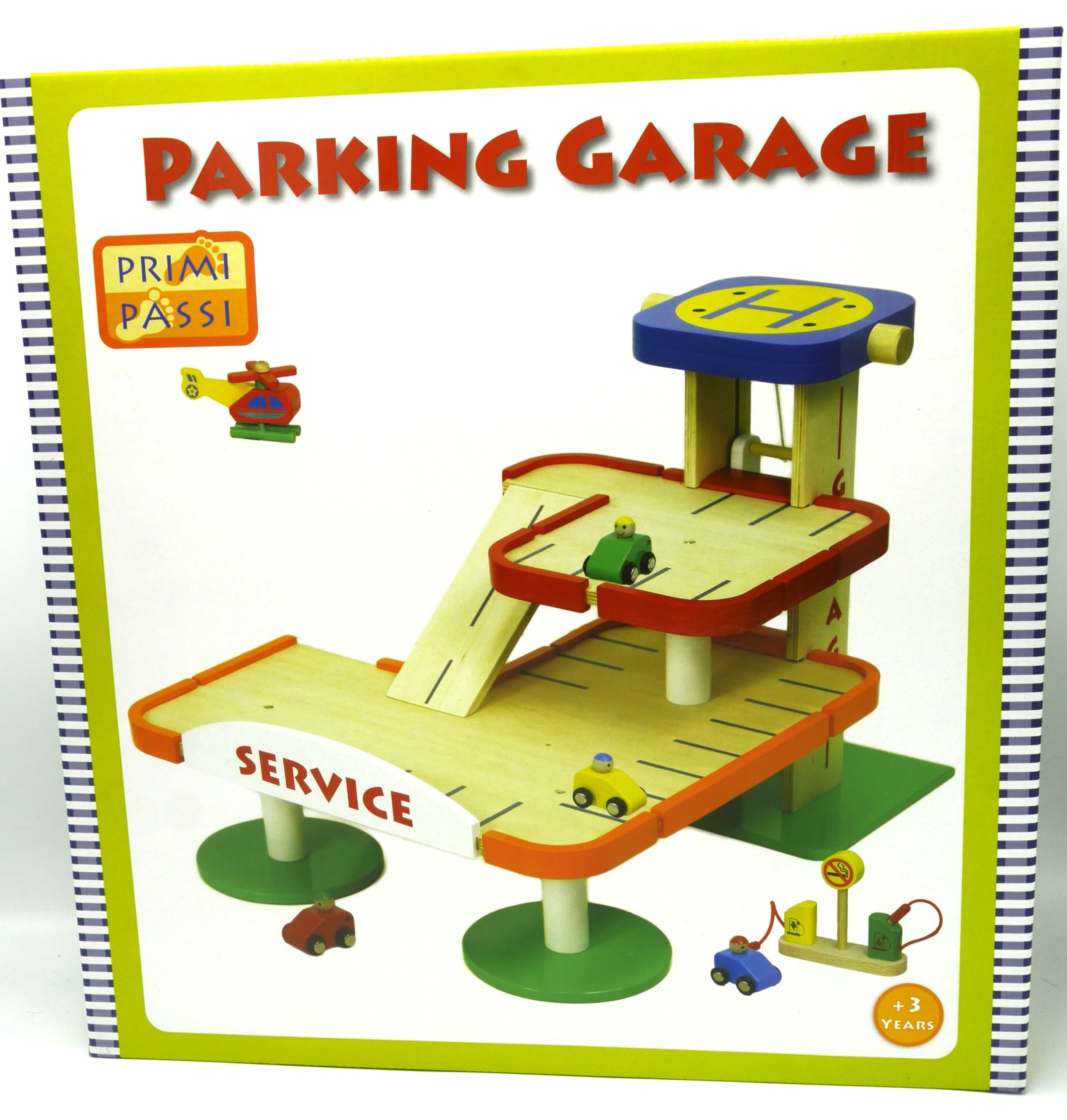 Jonotoys primi passi - houten parkeer garage