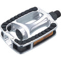 Union Pedale 811, rutschfest, Aluminium, silber, schwarze Einlage, Großpackung