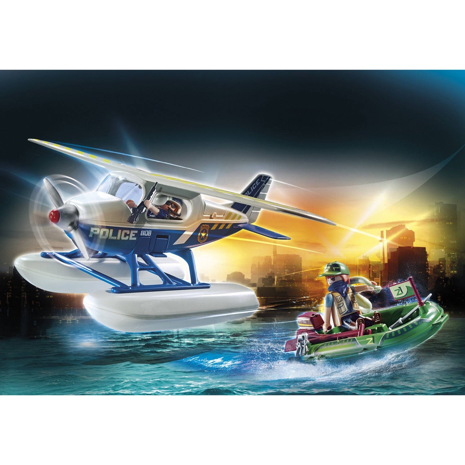 Playmobil City Action Polizei Wasserflugzeug Verfolgung 70779