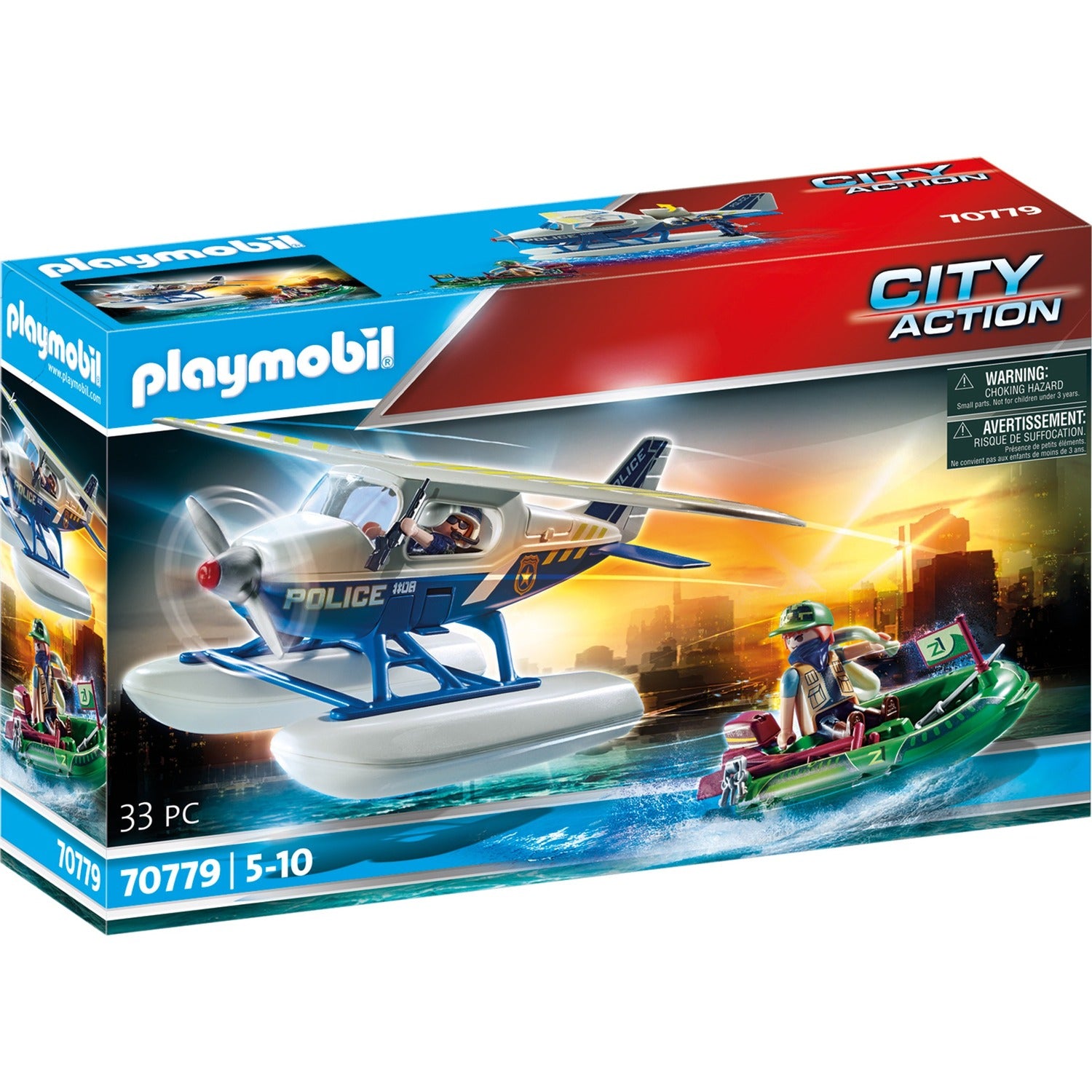 Playmobil City Action Polizei Wasserflugzeug Verfolgung 70779