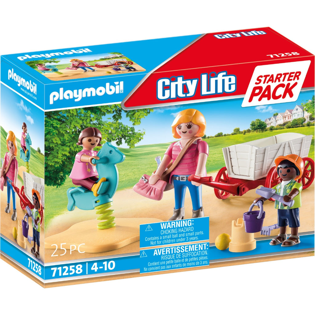 Playmobil starterpack 71258 opvoeder bolderwagen | 2 stuks