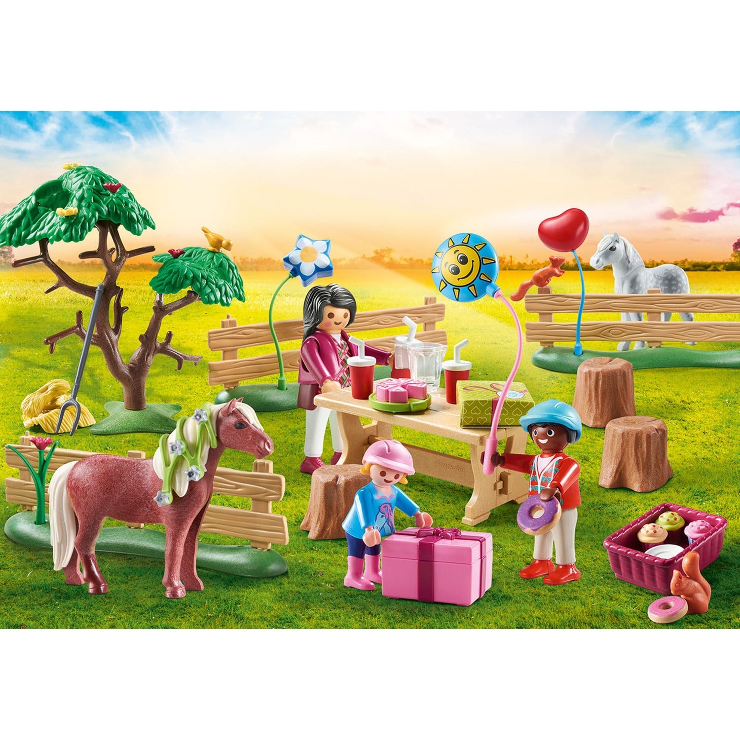 PLAYMOBIL Country Kinderverjaardagsfeestje op de Ponyboerderij 70997