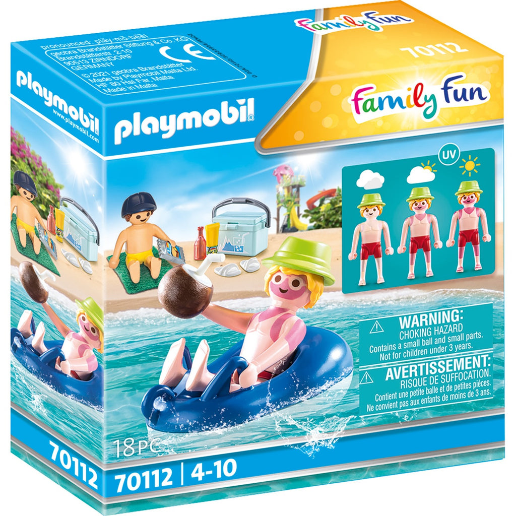 Playmobil Family Fun Bad Guest mit Schwimmreifen 70112