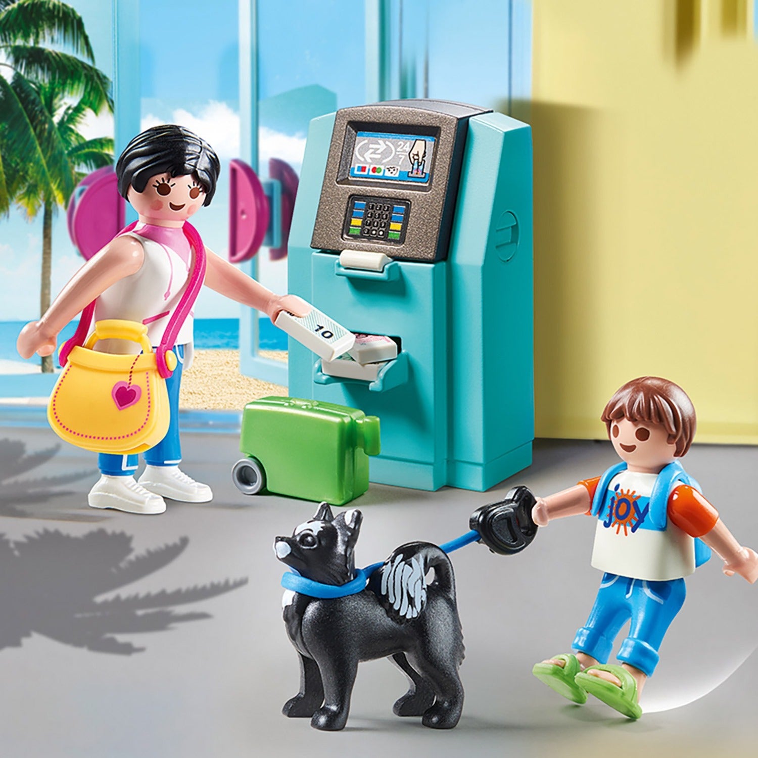 PLAYMOBIL Familienspaß für Urlauber mit Geldautomat