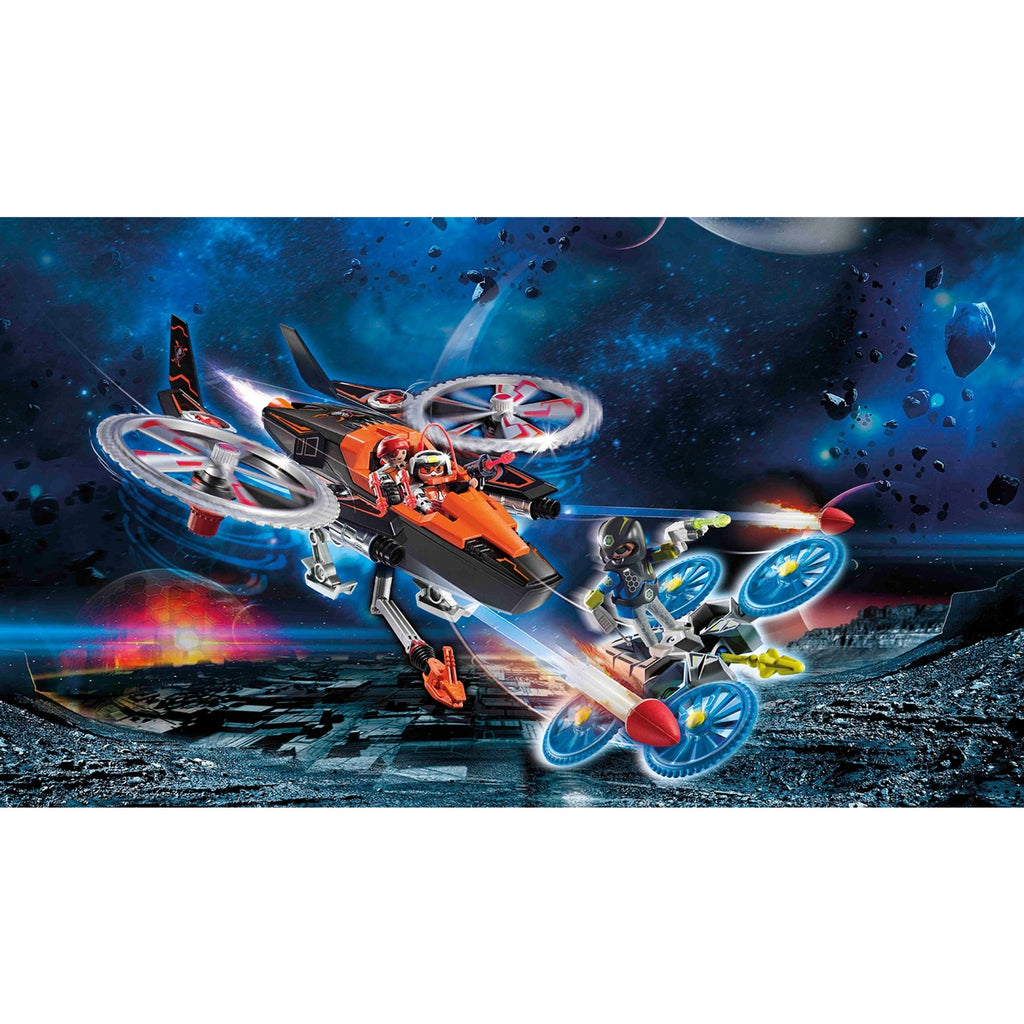 PLAYMOBIL Galaxy Police Galaxy piratenhelikopter