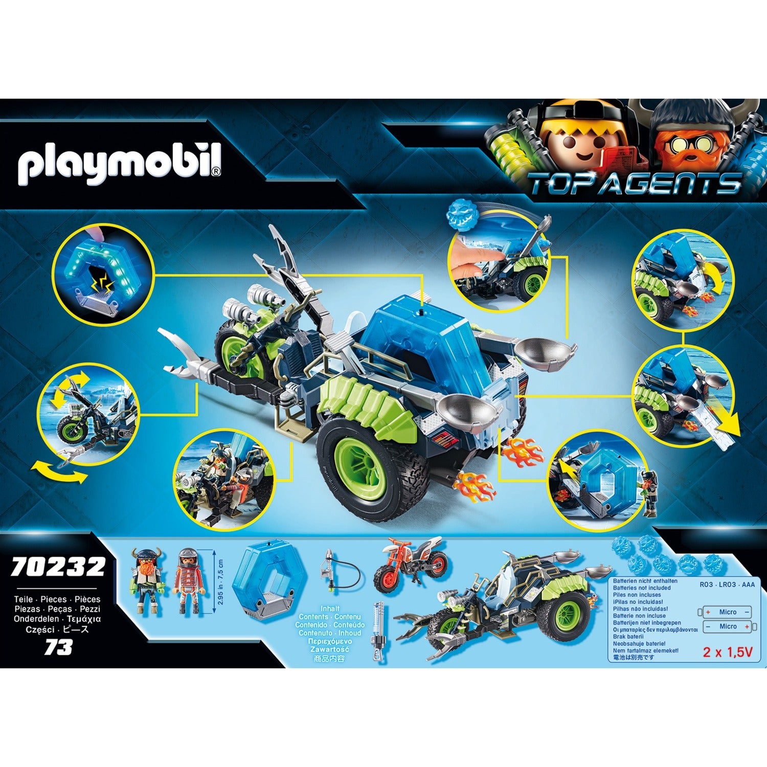 PLAYMOBIL Top-Agenten Arktische Rebellen Schneedreirad