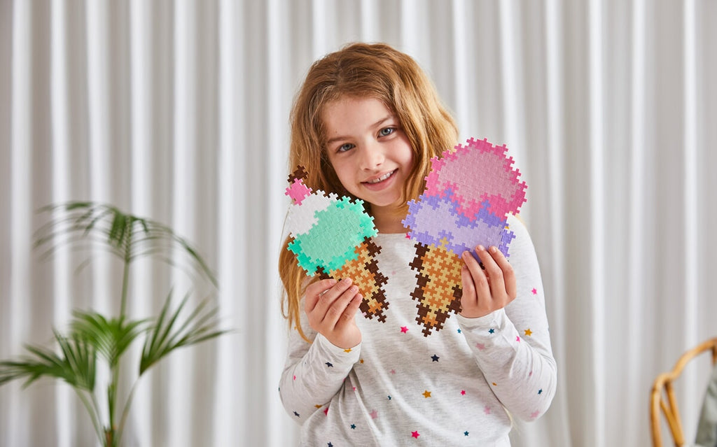 Plus plus plus-plus puzzle by number ice cream cones 250 pcs (4346)