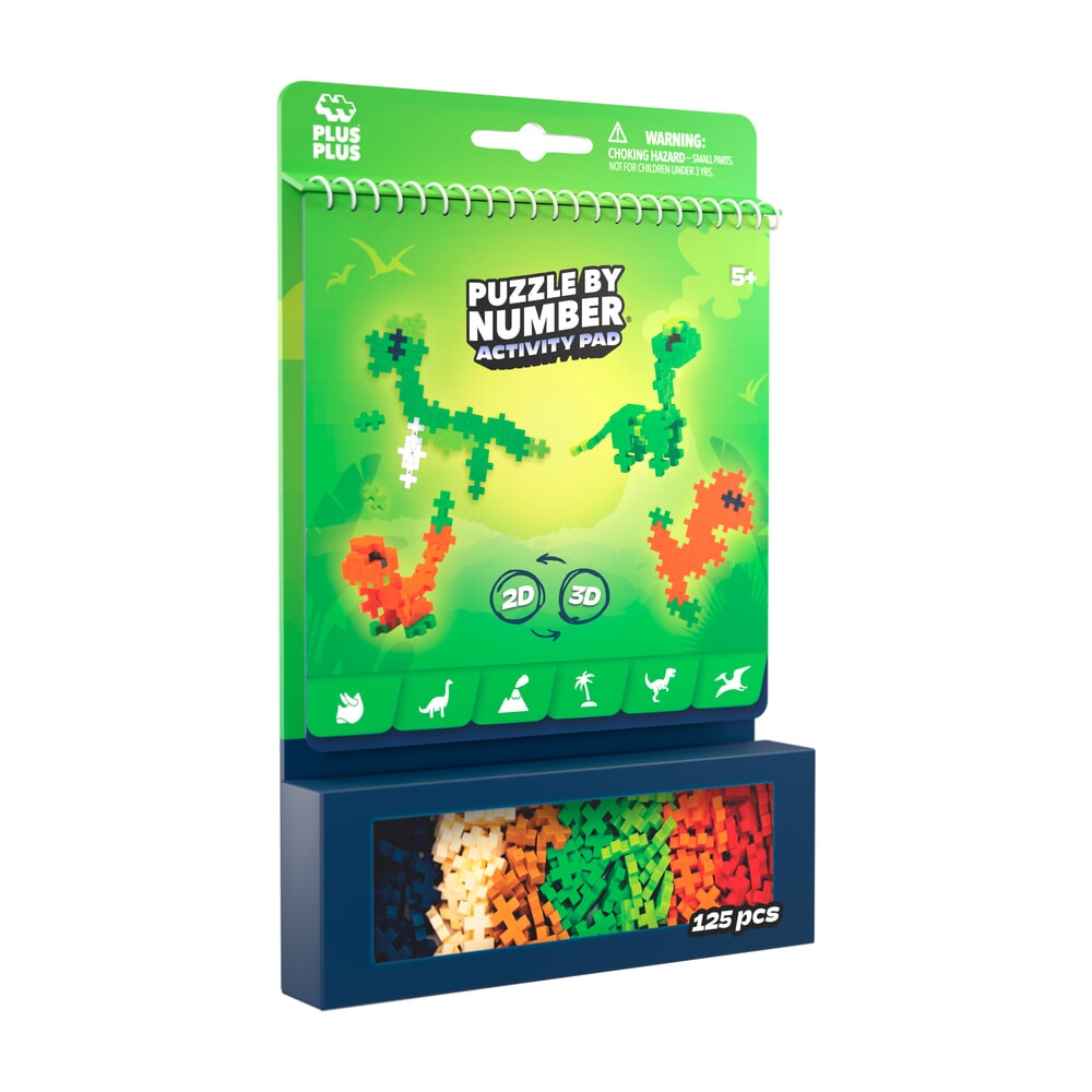 Plus plus plus-plus activity pad - dinosaurs (4347)
