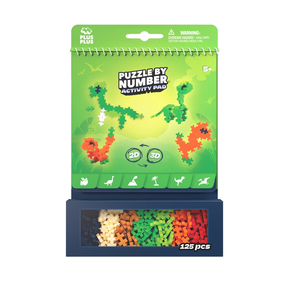 Plus plus plus-plus activity pad - dinosaurs (4347)