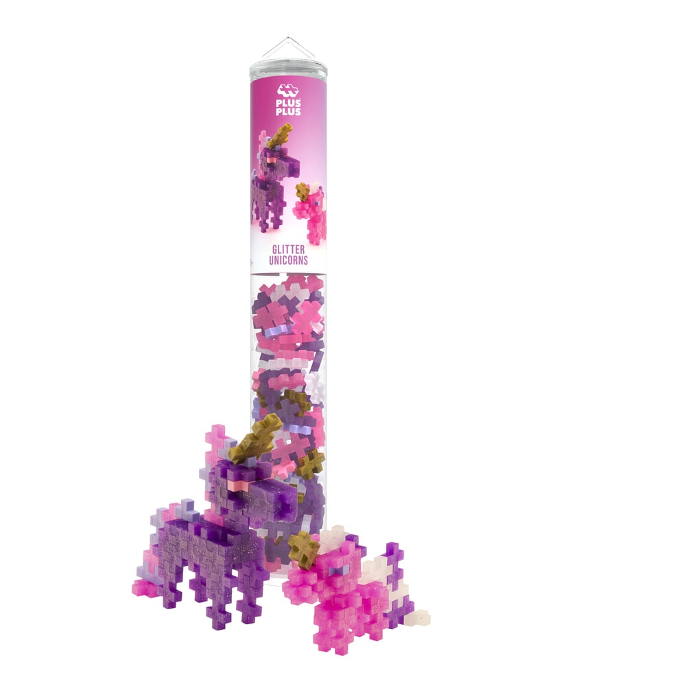 Plus plus plus-plus glitter unicorns 100 pcs tube (4373)