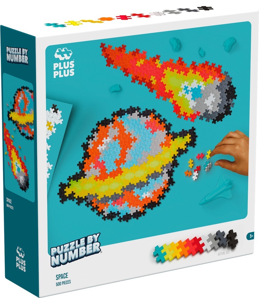 Plus plus puzzle by number ruimte plus-plus: 500 stuks (3912)