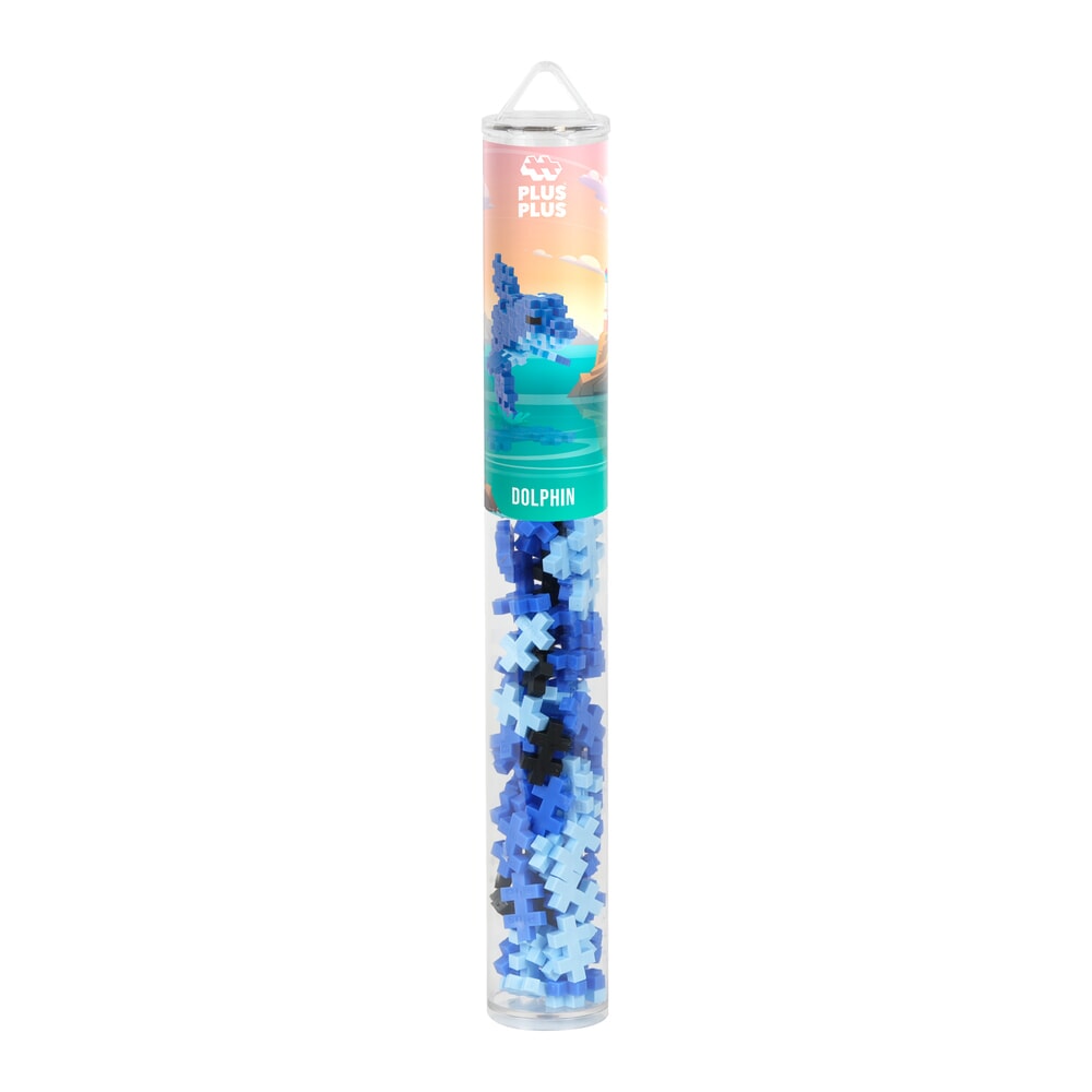 Plus plus plus-plus dolfijn: 100 stuks tube (4325)