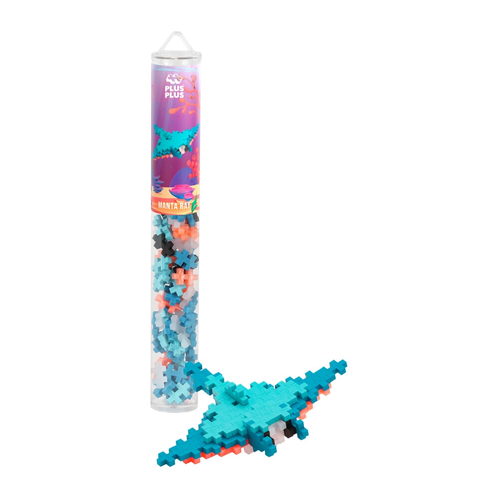 Plus plus plus-plus manta ray: 100 stuks tube (4326)