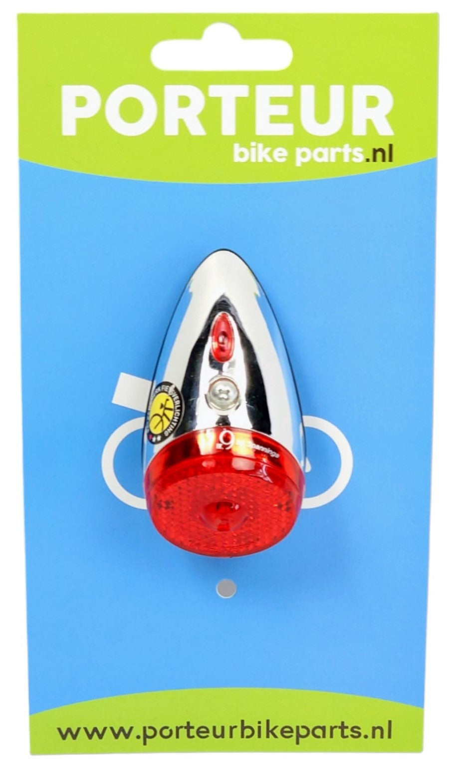 Porteur achterlicht nr. 9 spatbord 1 led