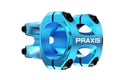Praxis Vorbau, 35-32 Umdrehungen, aqua