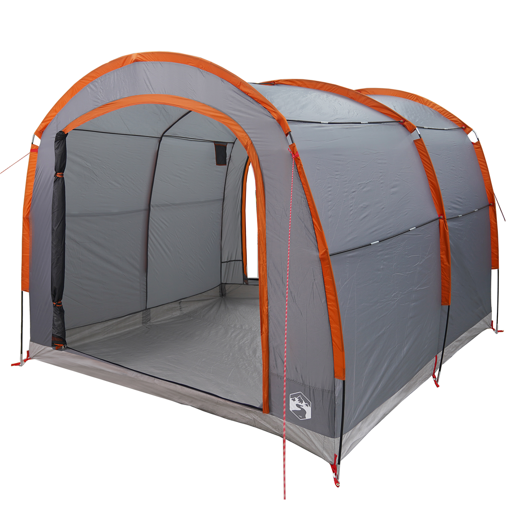 Vidaxl fietstent grijs en oranje 268 x 240 x 191 cm taft waterdicht