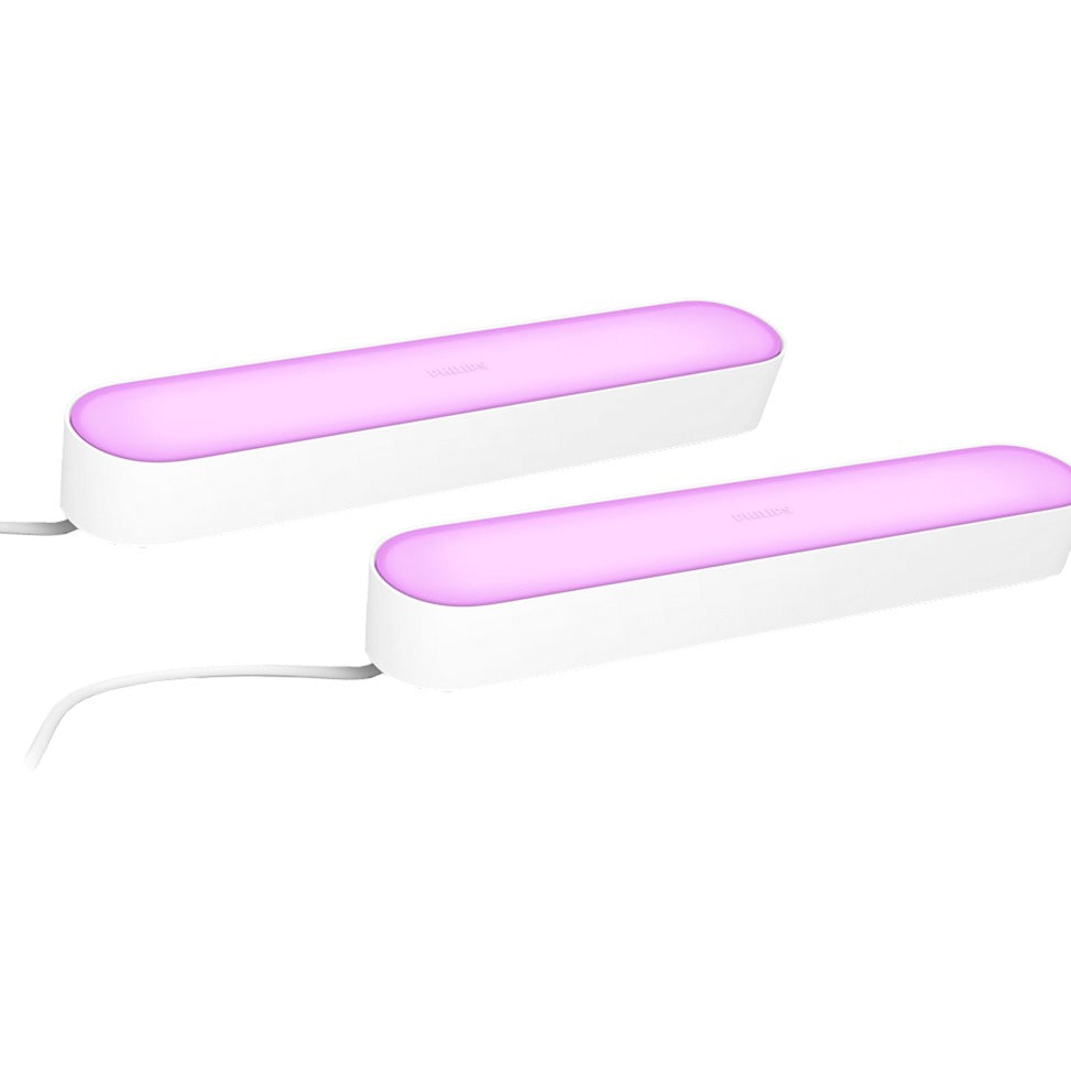 Philips hue play lightbar - wit en gekleurd licht - ervaar het ultieme gamen - wit - 2-pack - basis