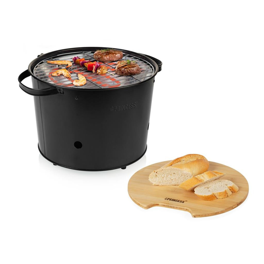 Princess 112240 Hybrid-Eiergrill, elektrisch, Holz
