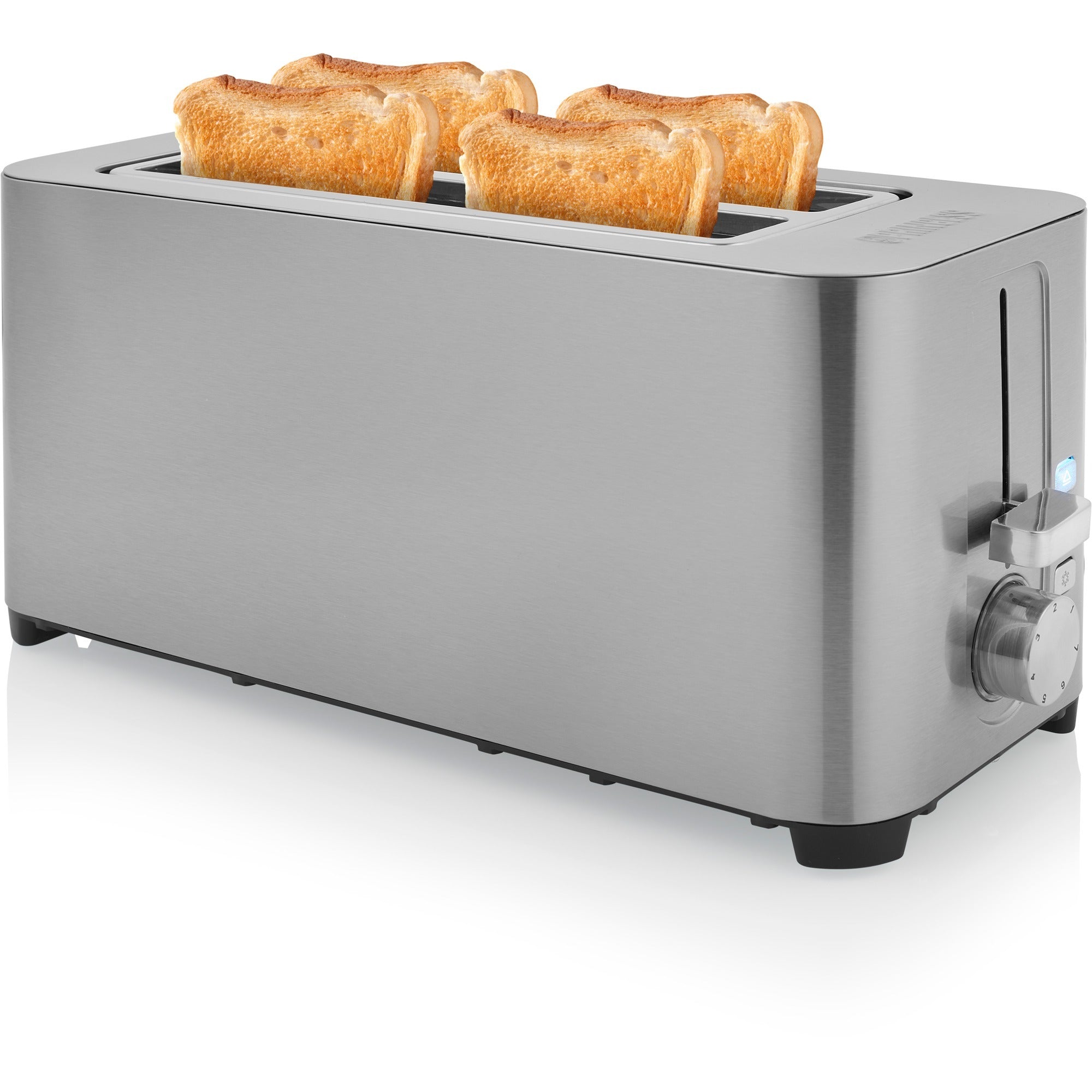 Princess 142402 Edelstahl-Toaster mit 2 langen Scheiben