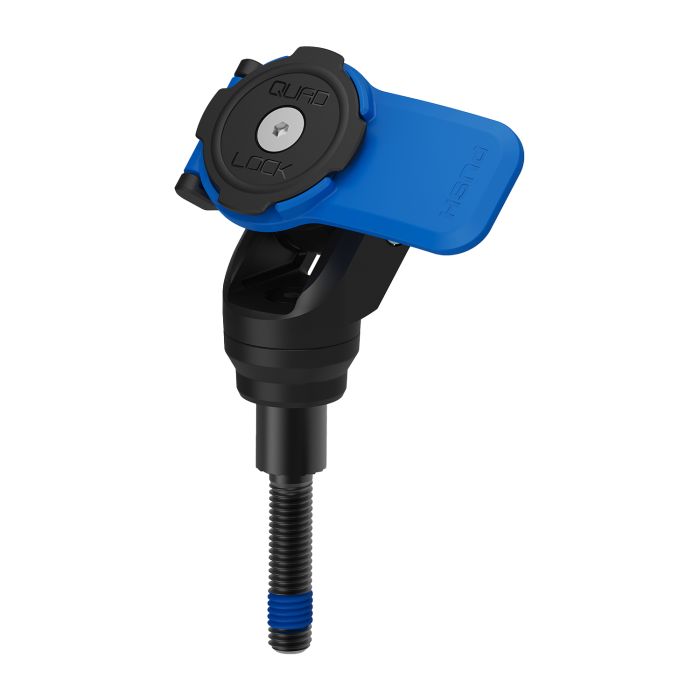 Quad lock motorcycle handlebar clamp mount