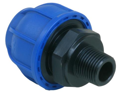 Alusic aluminium koppeling ø32mm - 1 buitendraad