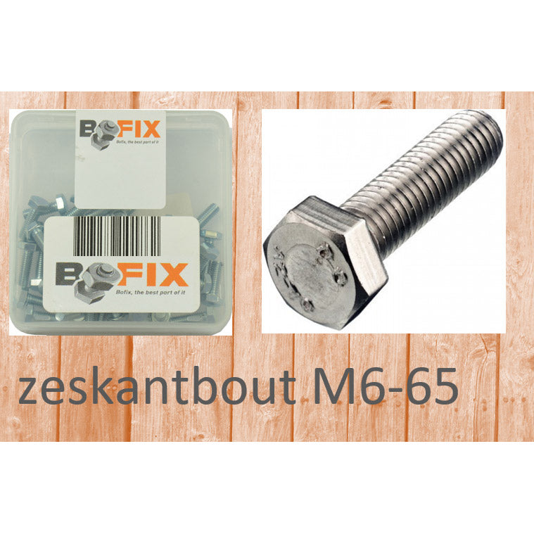 Bofix Sechskantschraube M6x65 (25 Stück)
