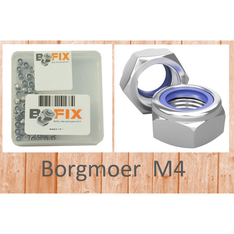 Bofix Sicherungsmutter M4 verzinkt (50 Stück)