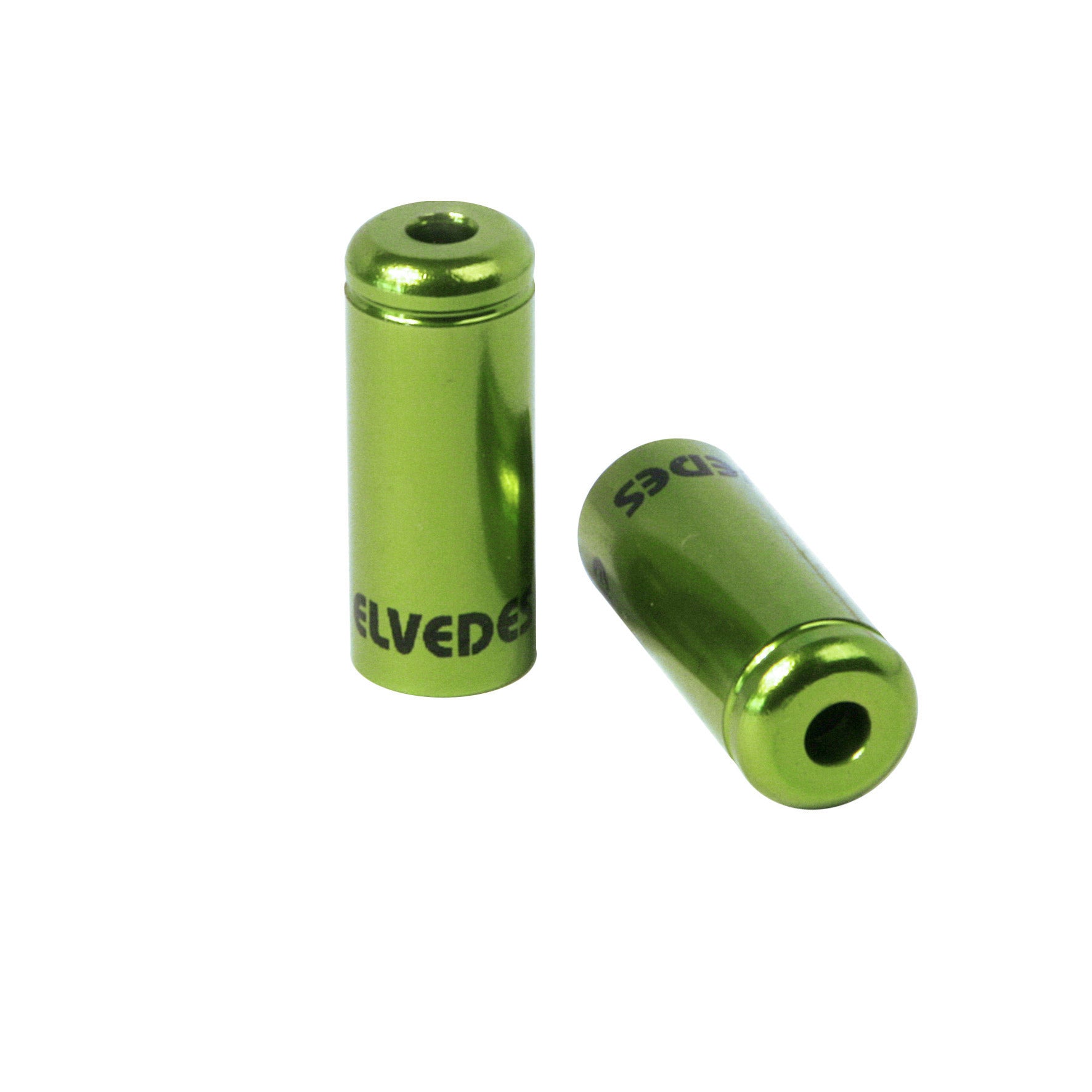 Elvedes Kabelhülse 5 mm Aluminium grün (10 Stück)