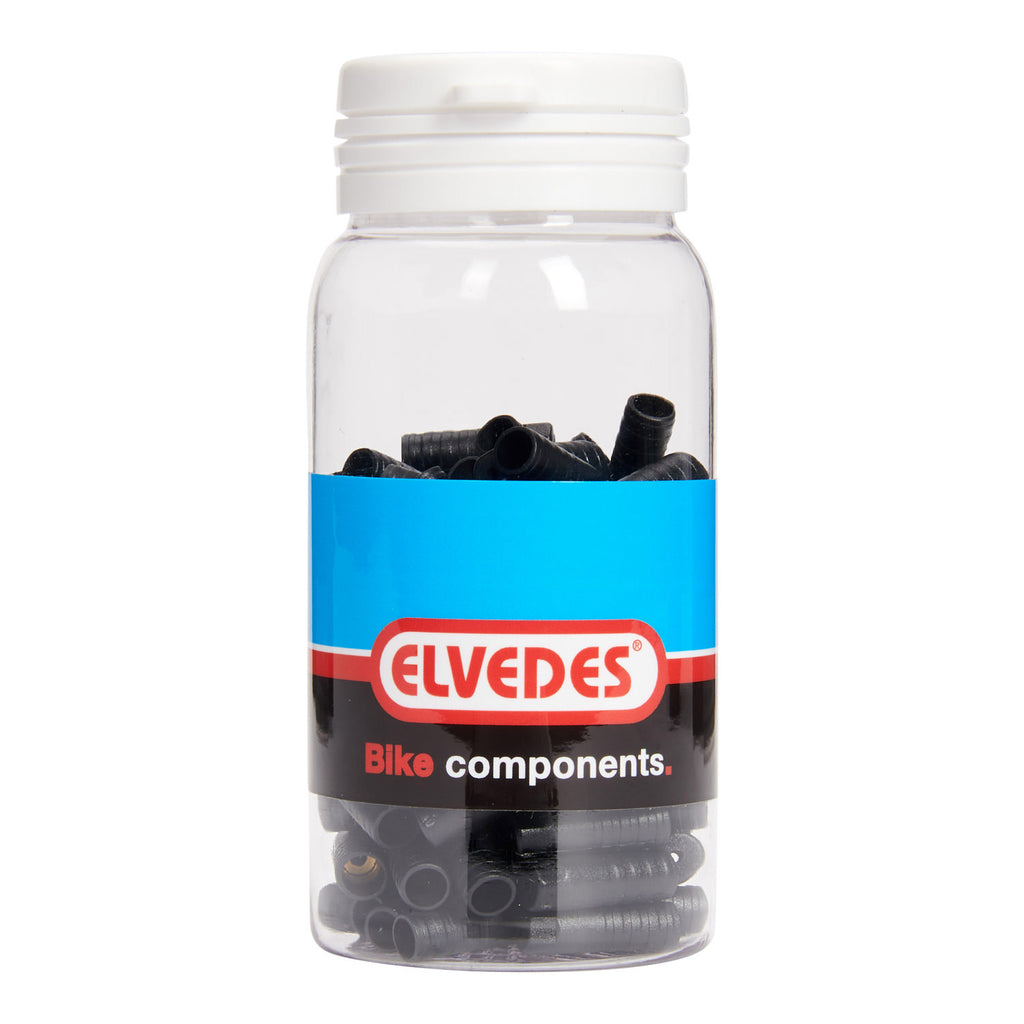 Elvedes Kabelkappe 4,3 mm PVC schwarz versiegelt (100 Stück)