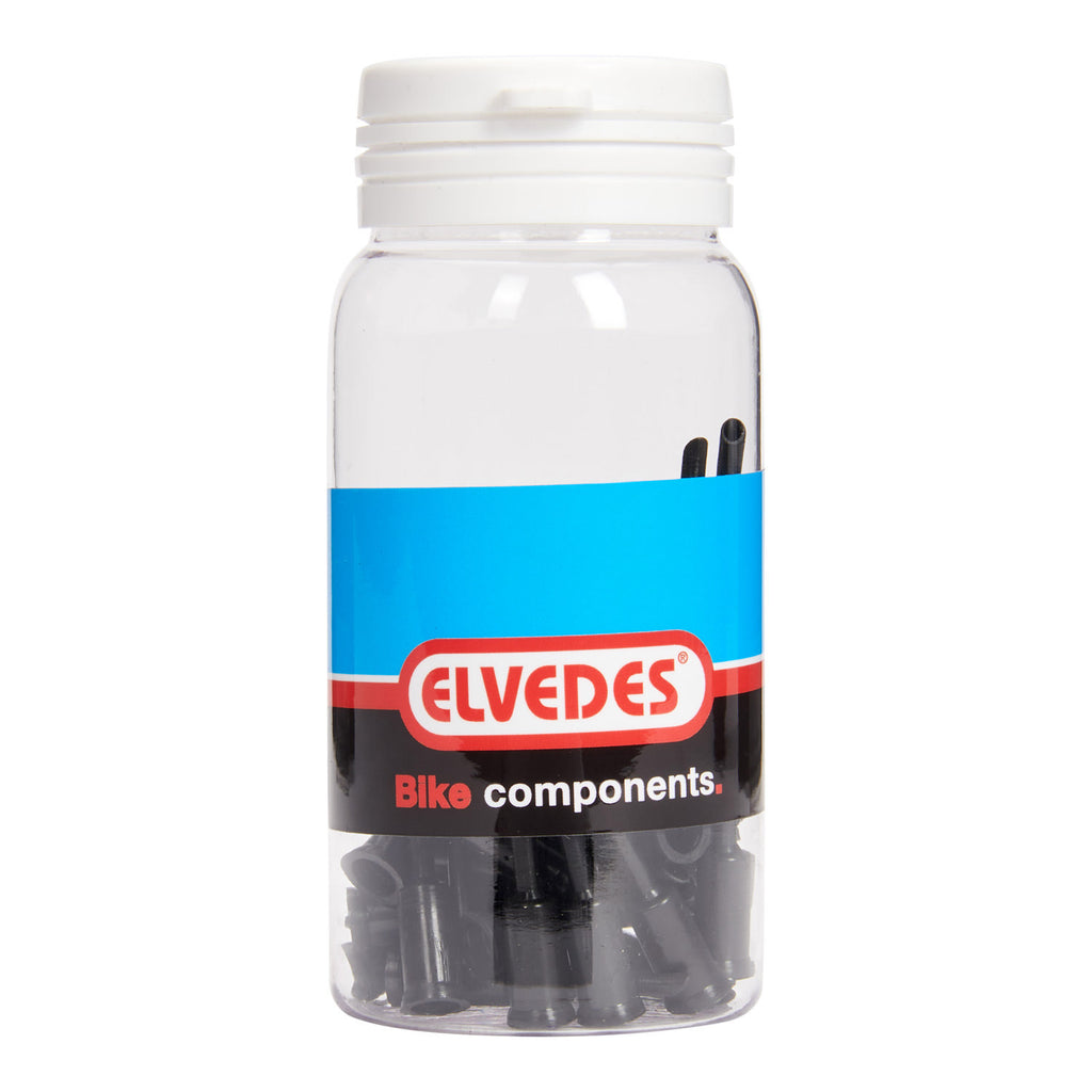 Elvedes Kabelhülsenspitze 5 mm PVC schwarz (50 Stück)