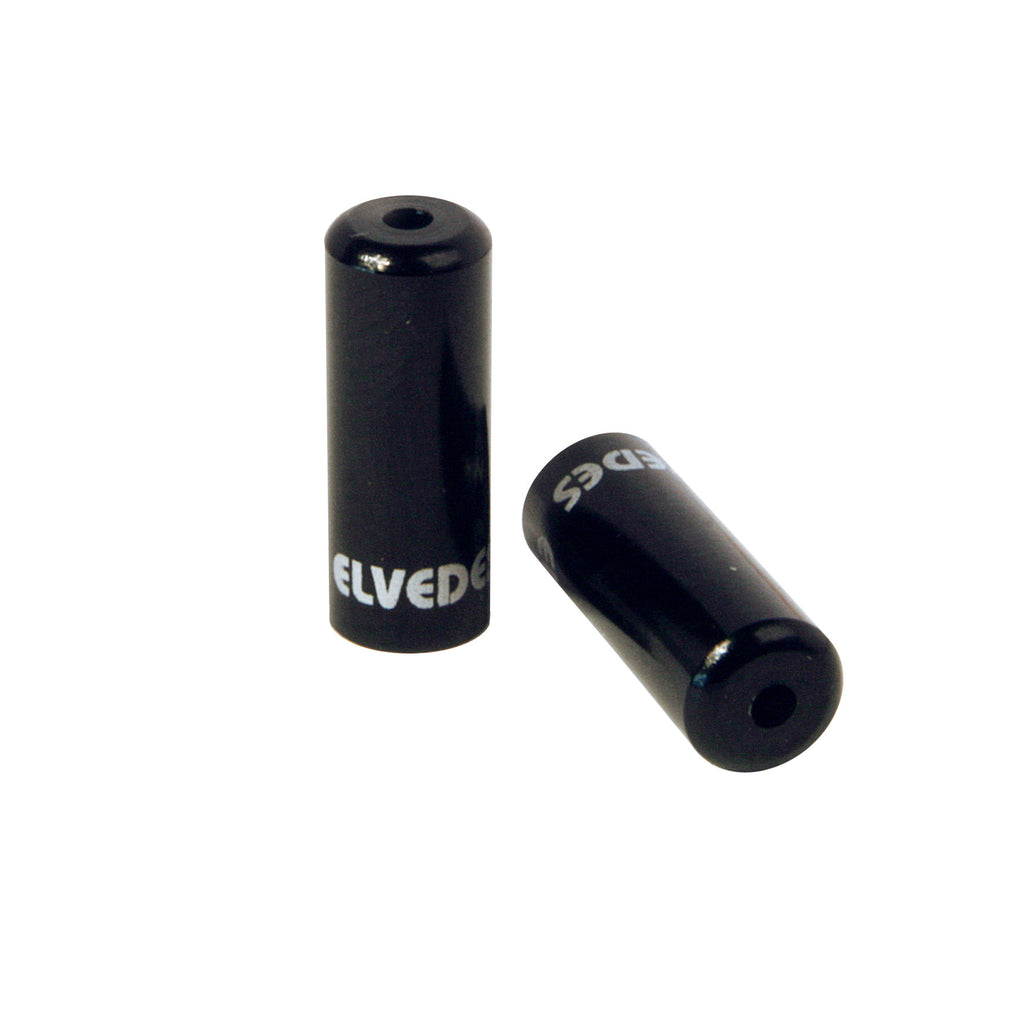 Elvedes pot kabelhoedjes zwart 4,2mm | aluminium | 50 stuks
