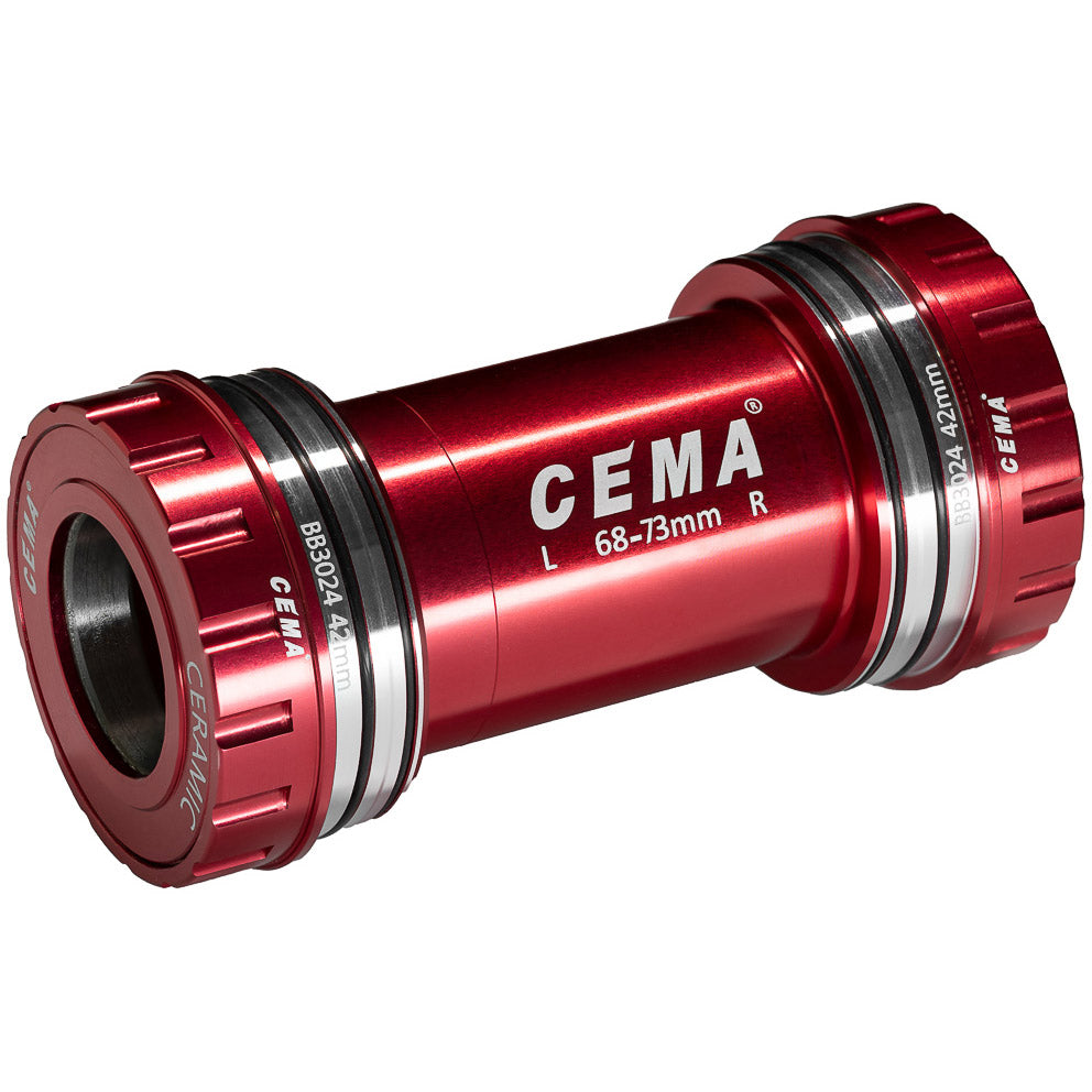 CEMA Bracket Bag BB30 Interlock Shimano-Edelstahl-Rot