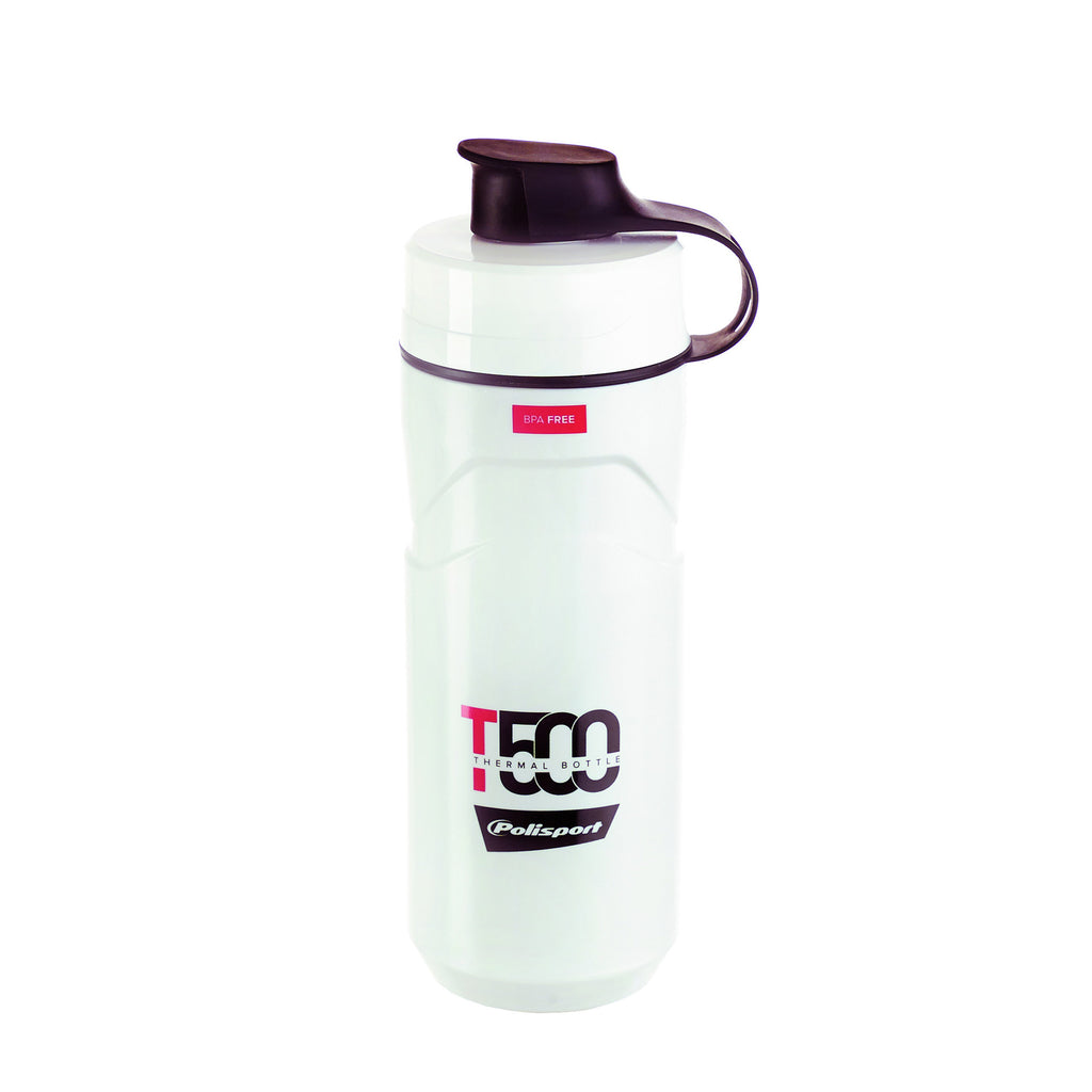 Polisport Bidon Thermal T500 500ml white-red
